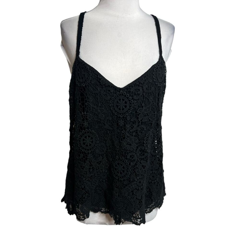 Elegant Black Lace Women’s Top